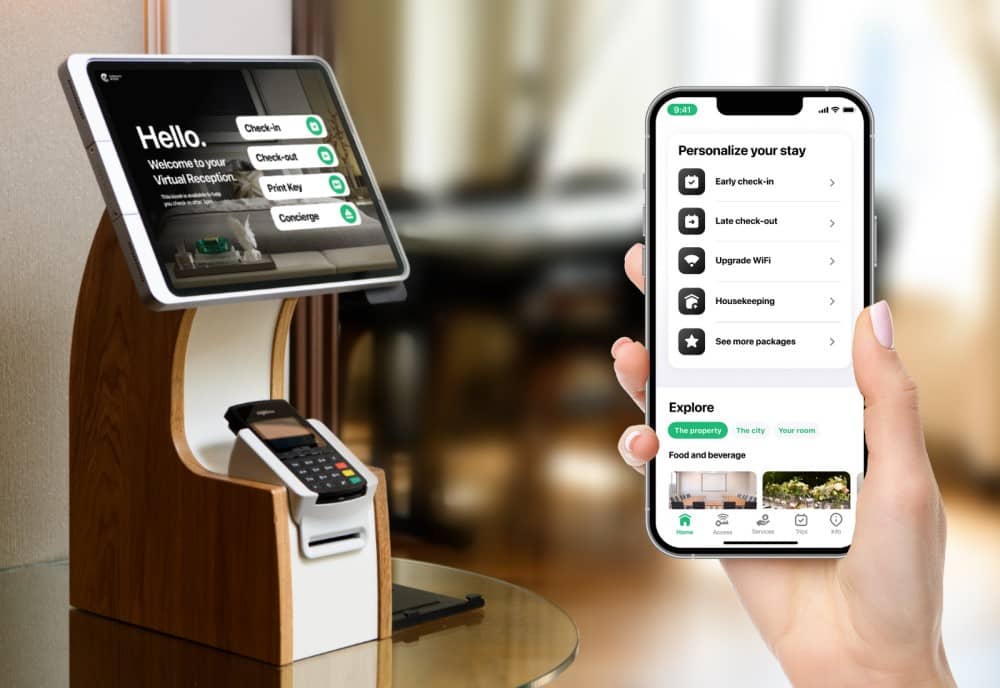 Virdee Kiosk and Mobile work seamlessly together to make hotel stays more enjoyable